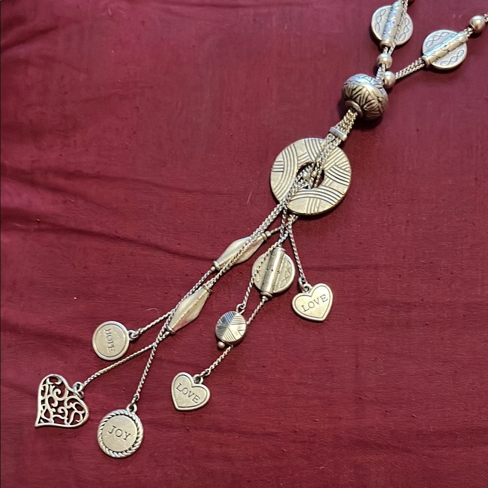 Silver Heart Charm Necklace